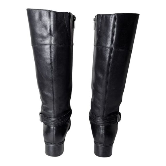 BANDOLINO Carlita Black Leather Riding Boot Size 8.5M - Picture 5 of 9